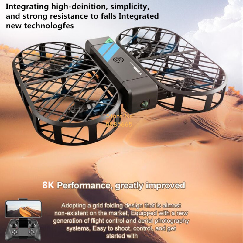 Drone Remote Controller Lanyard - 8K HD-camera 360° ° Bescherming Optische