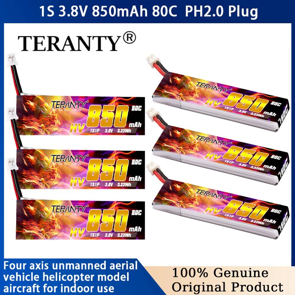 Drone Battery Charger - TERANTY 850mAh 1S 3.8V 80C/160C Lipo
