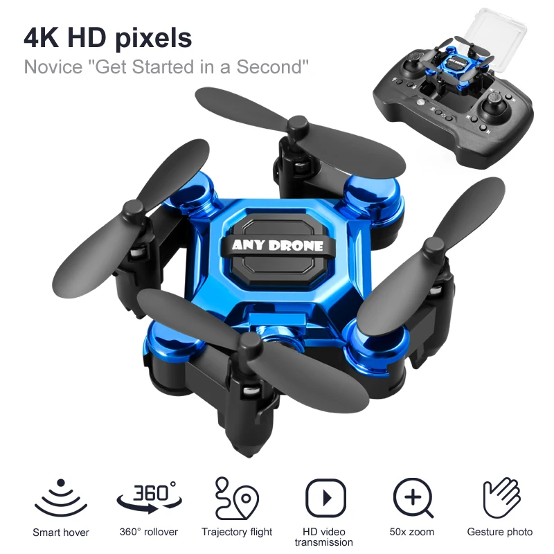 Drone Remote Controller Lanyard - 4K Camera HD RC Drone Vouw
