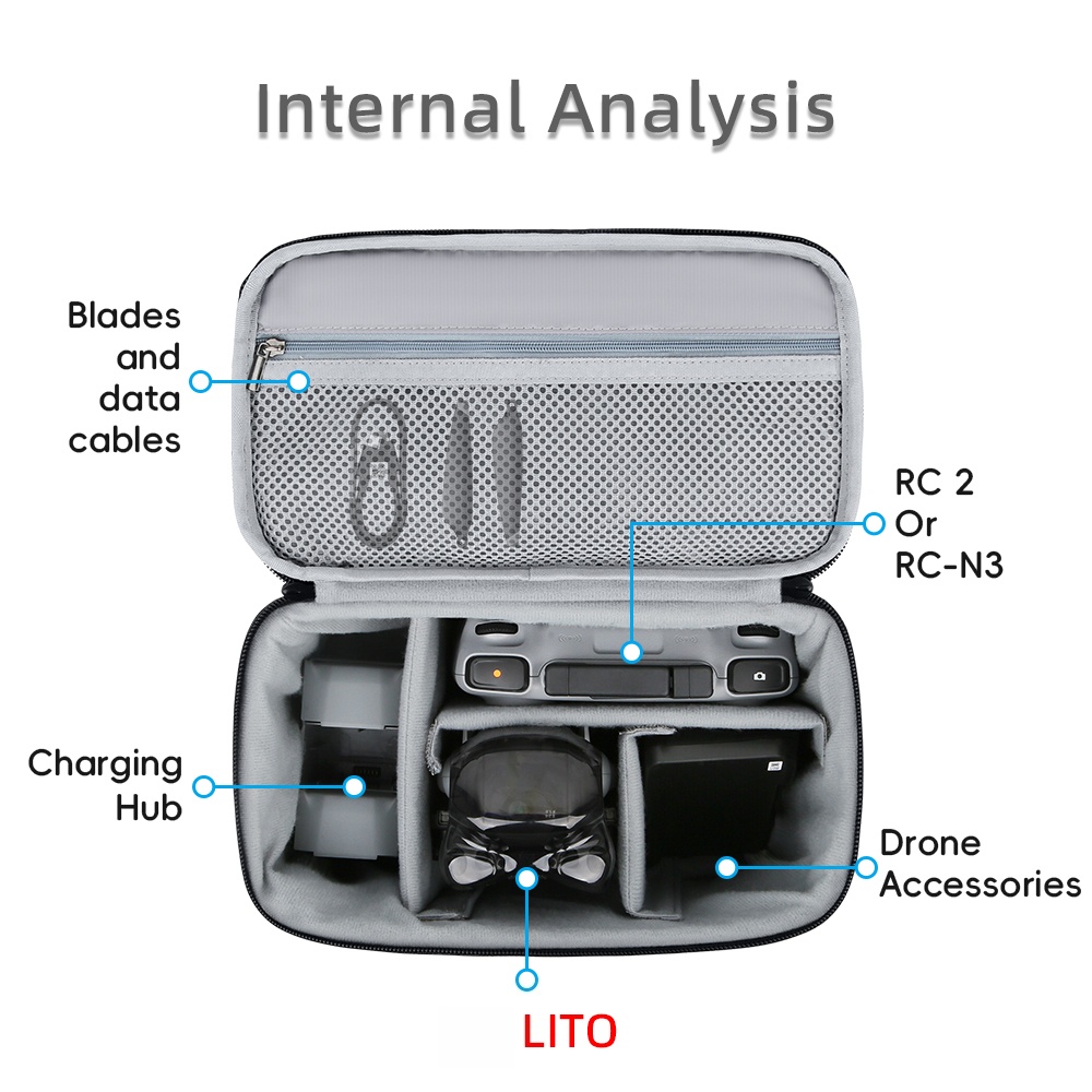 Draagtas voor DJI Lito X1 / Li - Drone Carrying Case recensie en prijs