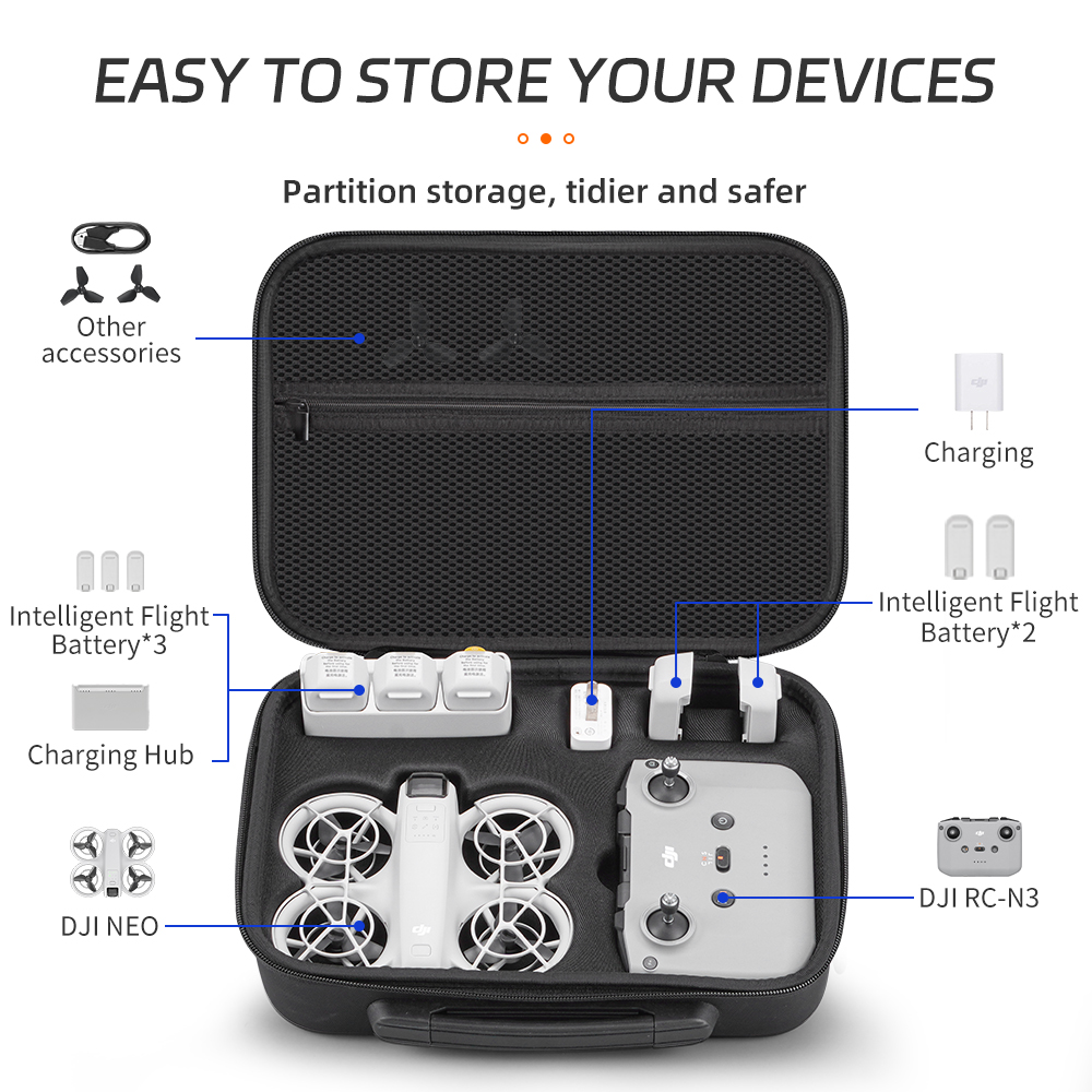 XFJI Draagtas compatibel met D - Drone Carrying Case recensie en prijs